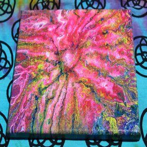 Acrylic Pour Art on Canvas